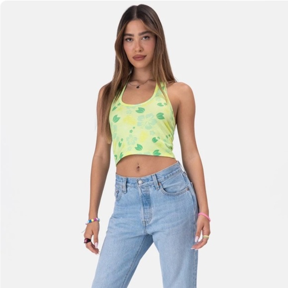 Adika Limelight Halter Crop Top - Picture 2 of 4